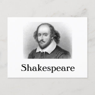 Underbara författare - William Shakespeare-vykort Helg Vykort