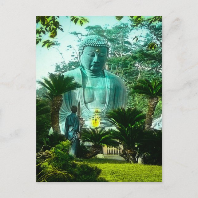 Underbara Gaibutsu på Kamakura jätte- Buddha Japan Vykort (Framsida)