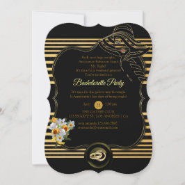 Underbara Gatsby Bachelorette Party Inbjudningar