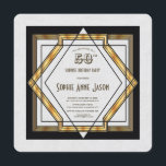 Underbara Gatsby Guld White Art Deco 50 Birthday Inbjudningar<br><div class="desc">20-talets Underbara Gatsby Vintage Art Deco Wedding-inbjudan. Den svarta och guld 1920-inspirerade kortdesignen har faux guld foil geometric stil i Art Deco på en vit texturerad bakgrund. Använda Anpassa verktyg om du vill lägga till din information. Se även min Underbara Gatsby Guld White Art Deco Bröllop Collection. 1920-talet var ett...</div>