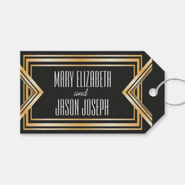 Underbara Gatsby-inspirerade bröllopet gynnar märk Presentetikett