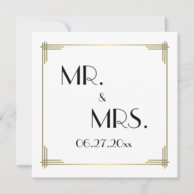 Underbara Gatsby-vita kort (Framsida)