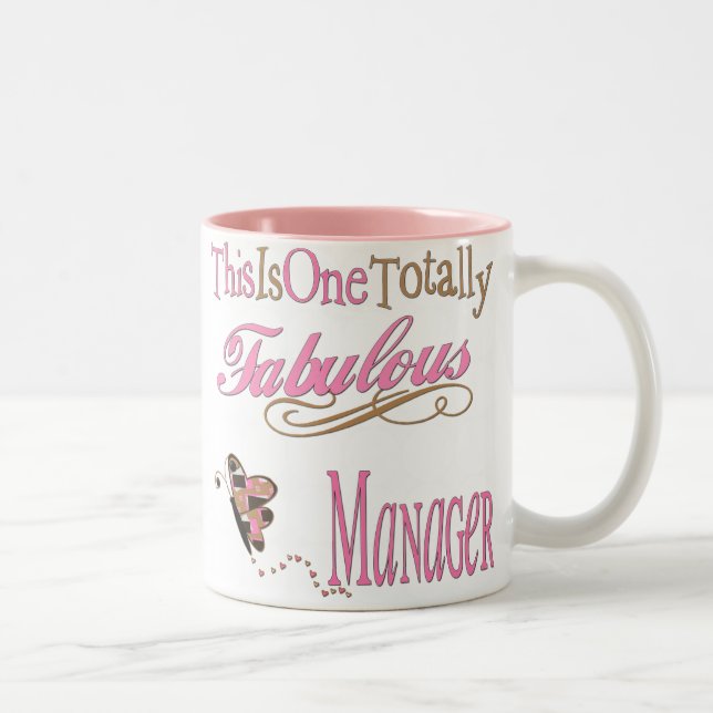 Underbara gåvor för chef Två-Tonad mugg (Höger)