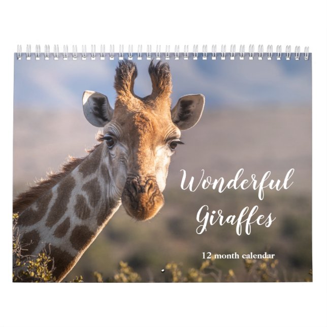 Underbara Giraffes 2026 Kalender (Omslag)
