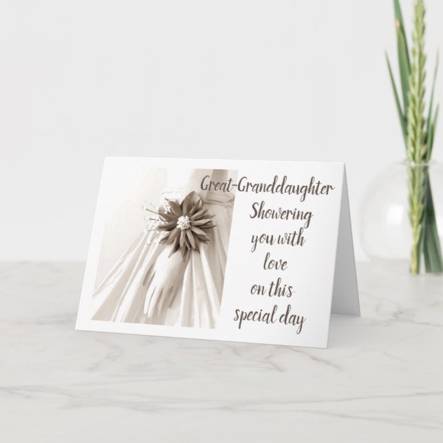 "UNDERBARA GRANDDAUGHTERS SHOWER"-GRATTISAR INBJUDAN (Framsida)