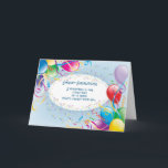 Underbara Grandson Birthday Balloons Kort<br><div class="desc">Berätta för din Underbara farmor hur speciell han är med detta lysande födelsedagskort och roligt. Firar hans dag med ett muntert och varmt budskap som säkert kommer att glädja honom!</div>