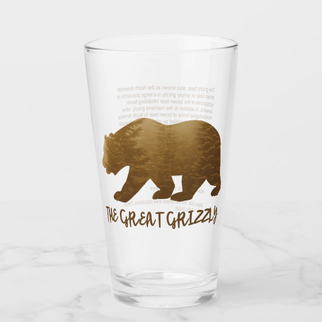 Underbara Grizzly Glaskopp (Framsida)