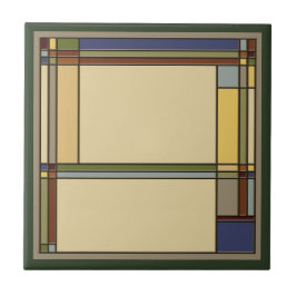 Underbara Gröntar och hantverk, Geometric Mönster Kakelplatta