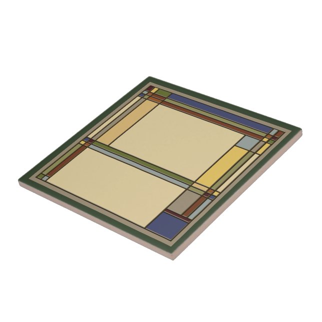 Underbara Gröntar och hantverk, Geometric Mönster Kakelplatta (Sidan)