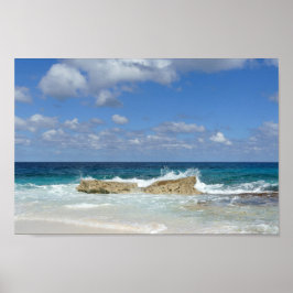 Underbara Guana Cay Beach, Bahamas Poster
