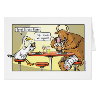 Underbara hamburgare! hälsningskort