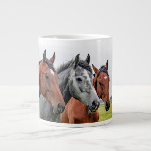 Underbara hästar Stallion Fotografi Jumbo Mugg