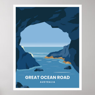 Underbara havsvägen Australien Poster