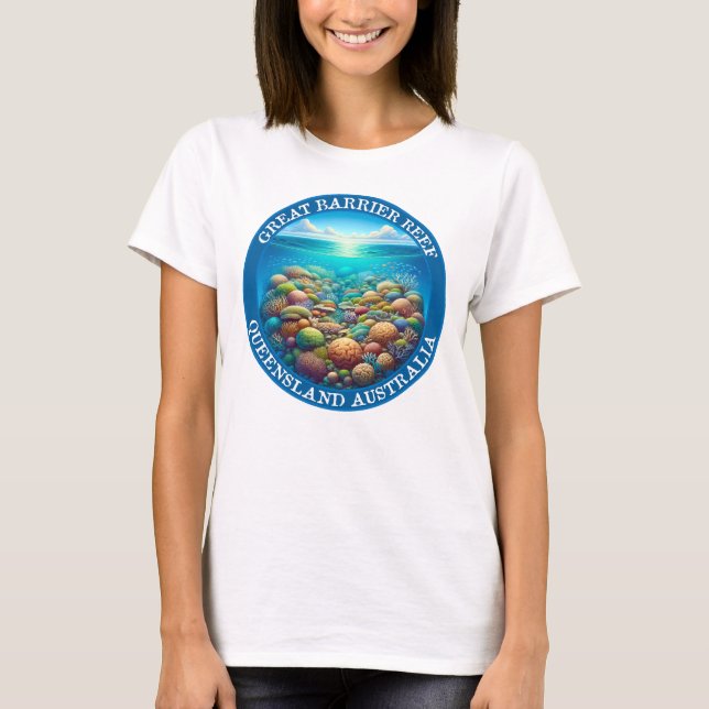 Underbara hinderrevet, Queensland, Australien T Shirt (Framsida)