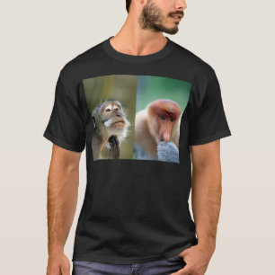 Underbara hjärnans tänka lika makaque proboscis-ap tee