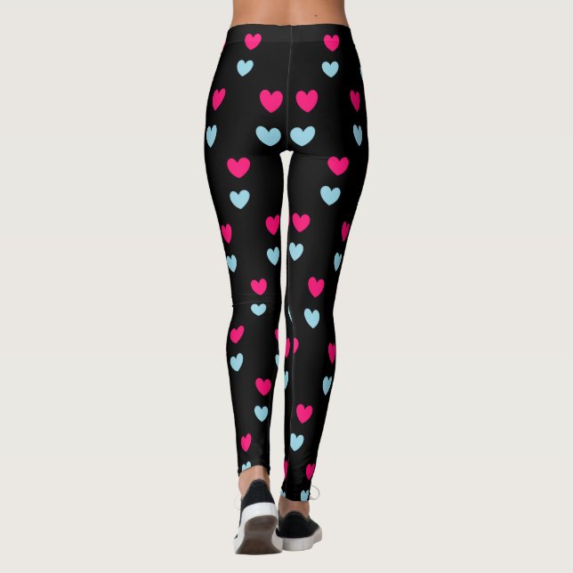 Underbara hjärtan leggings (Baksida)