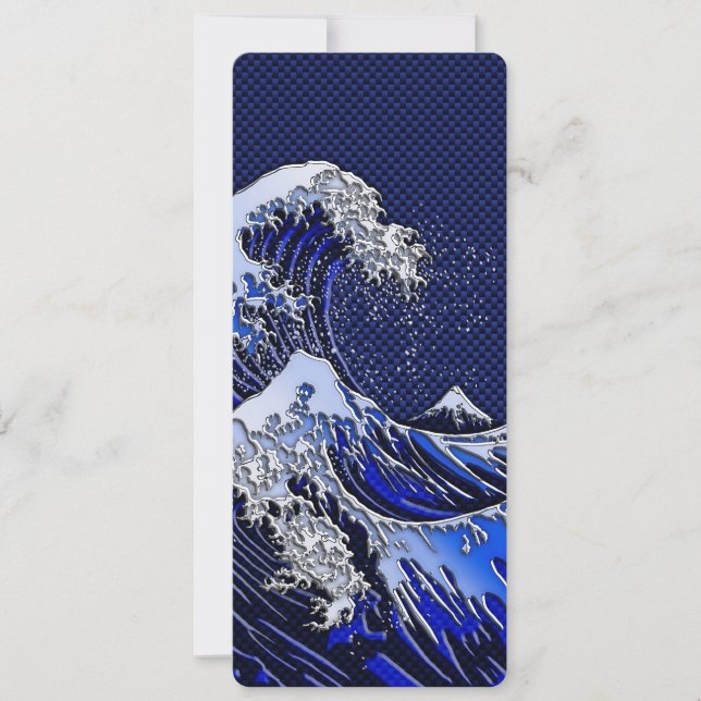 Underbara Hokusai Wave-kolfiber stilar (Framsida)