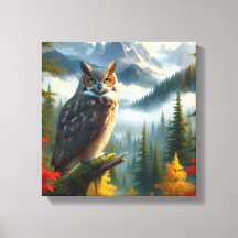 Underbara hornsklubb Uggla i vintersäsongens vatte