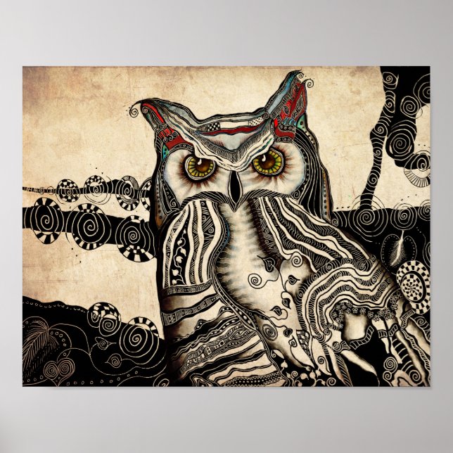 Underbara hornsklubben Uggla Poster (Framsidan)