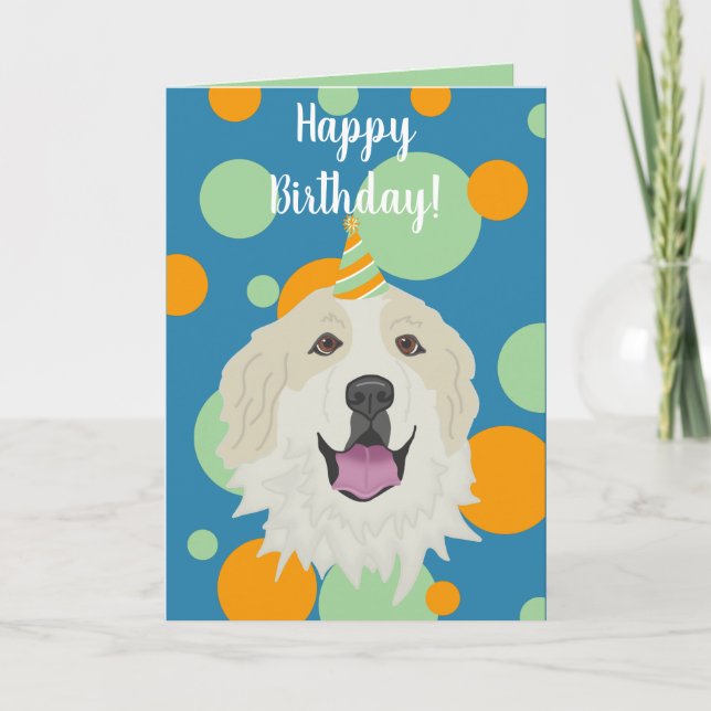 Underbara Hund i Pyrenéberget Kort (Framsida)