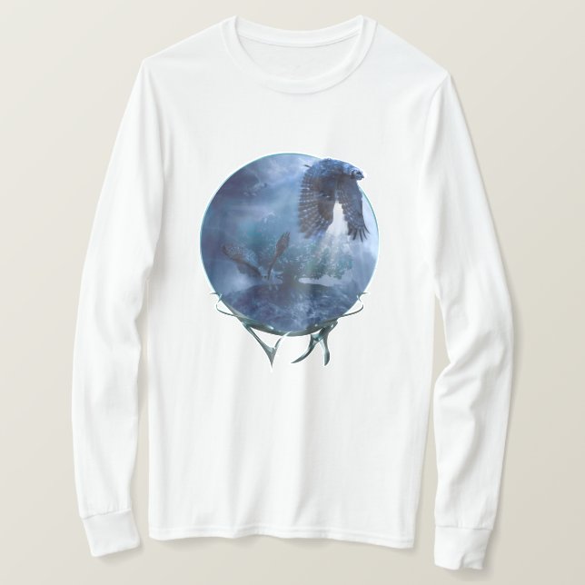 Underbara HUNDRADE Uggla MIDNIGHT RAIDERS T Shirt (Design framsida)