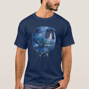 Underbara HUNDRADE Uggla MIDNIGHT RAIDERS T Shirt