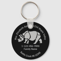 Underbara indiska Rhino Borttappad Home Adress