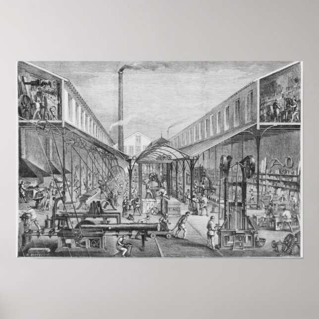 Underbara industrier, byggnadsverkstäder poster (Framsidan)