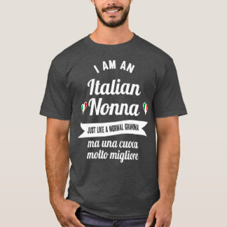Underbara italienska Nonna-mormor och italienska m T Shirt