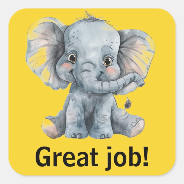 Underbara jobbmärken fyrkantigt klistermärke (Framsida)