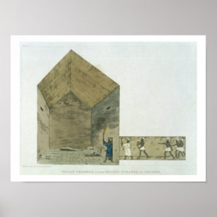 Underbara kammaren i Ghizehs andra pyramid. Poster