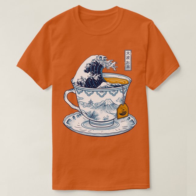 Underbara Kanagawa Tea T Shirt (Design framsida)