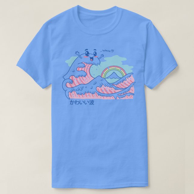 Underbara Kawaii Wave T Shirt (Design framsida)