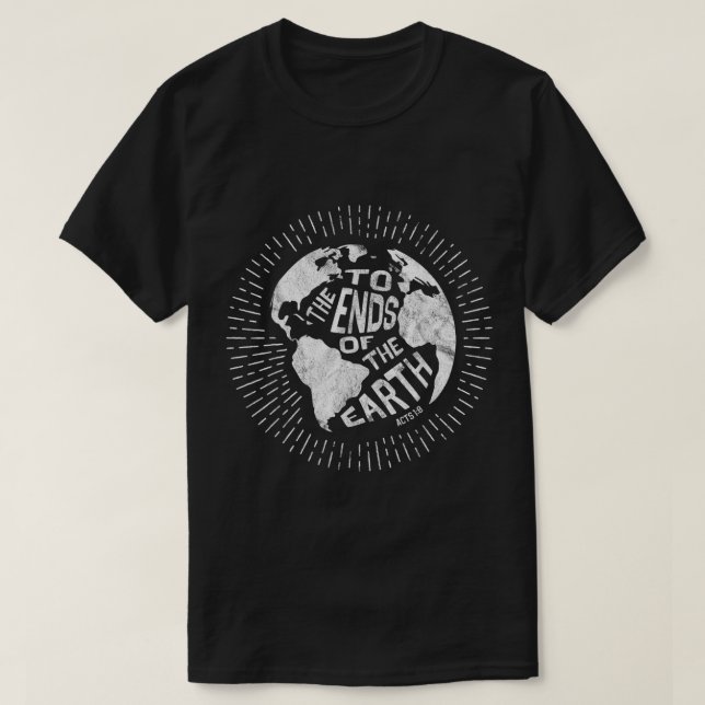 Underbara kommissionen i slutet av lagen om jorden t shirt (Design framsida)