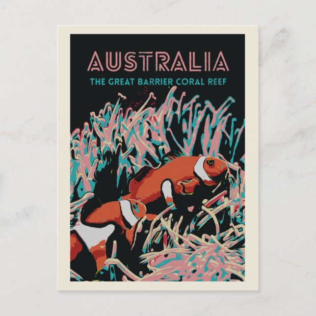 Underbara korallreven, Australien Vykort (Framsida)