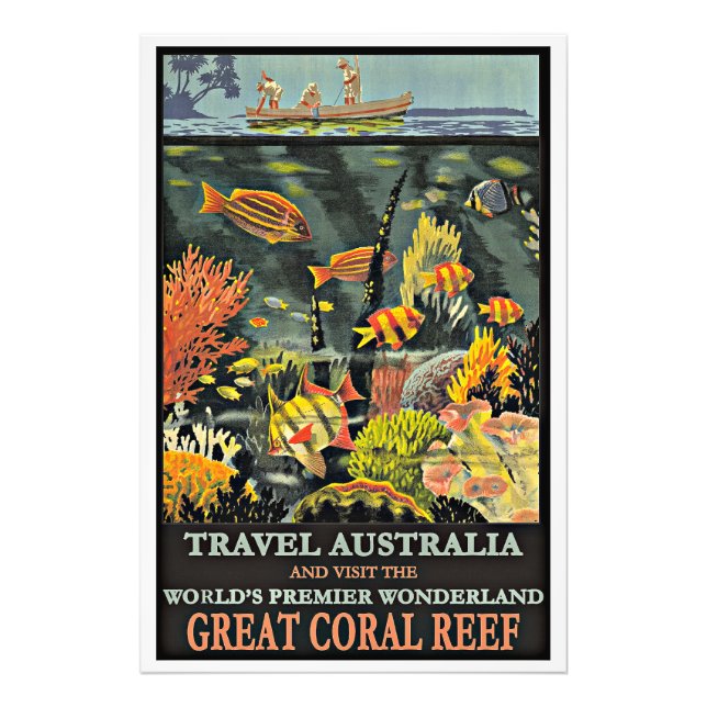 Underbara korallrevet, Australien Fototryck (Framsidan)