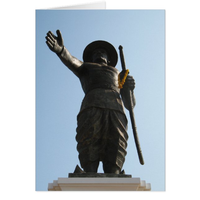 Underbara Kung Anouvong ... Vientiane, Laos-kort Hälsningskort (Framsidan)