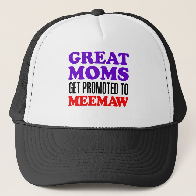 Underbara Mammor Promoted Meemaw Keps (Framsida)