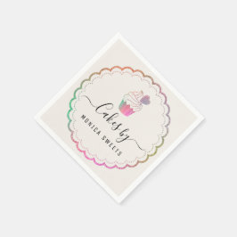 underbara manusservetter för bakverk pappersservett