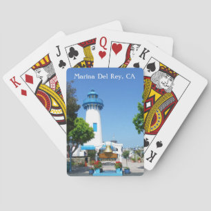 Underbara Marina Del Rey spelar upp kort! Spelkort