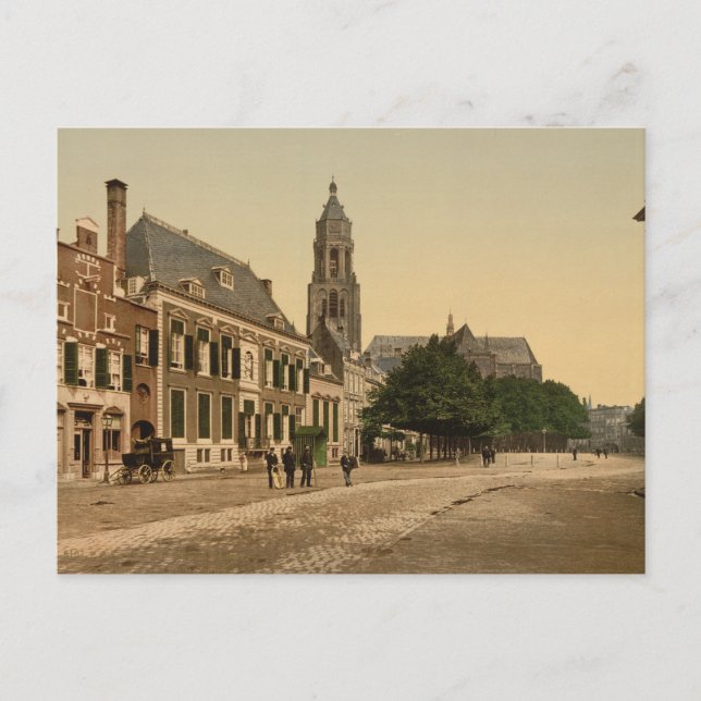 Underbara marknaden, Arnhem, Nederländerna Vykort (Framsida)