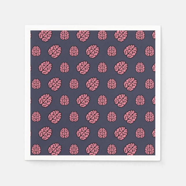 Underbara minds Brain Mönster Pappersservett (Framsidan)