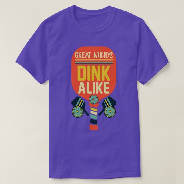 Underbara minds Dink Alike Funny Pickleball T Shirt (Design framsida)