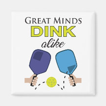 "Underbara minds Dink Alike" Pickleball Magnet