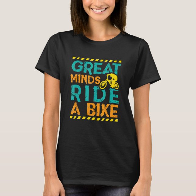 Underbara minds Ride A Bike T Shirt (Framsida)