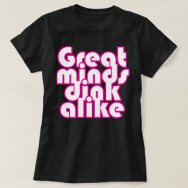 Underbara Minds-rosa lika T Shirt