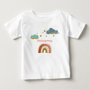 Underbara moln, stjärnor och regnbåge - Illustrati T Shirt