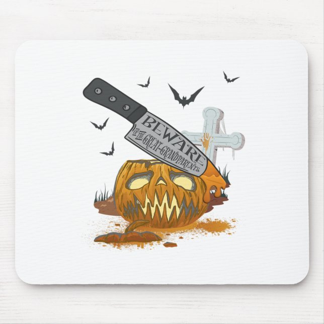 Underbara mor- och farföräldrar Funny Halloween Pa Musmatta (Framsidan)