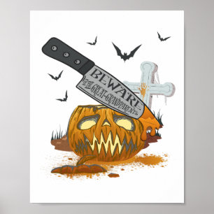 Underbara mor- och farföräldrar Funny Halloween Pa Poster