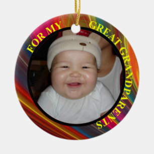 Underbara morföräldrar Photo Gift Märkre & Ornamen Julgransprydnad Keramik